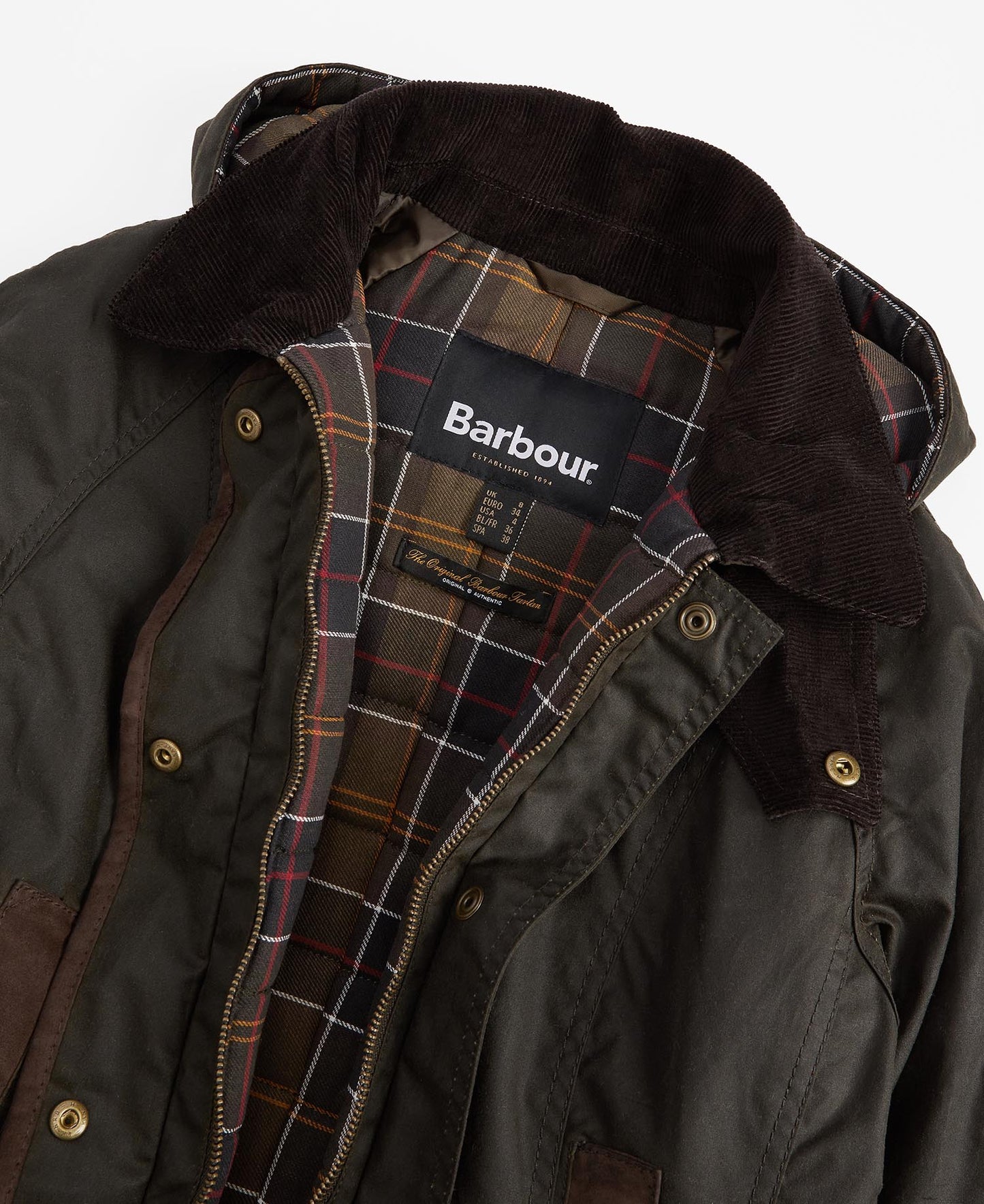 BARBOUR Giubbotto parka imbottito LADY BOWER WAX JACKET