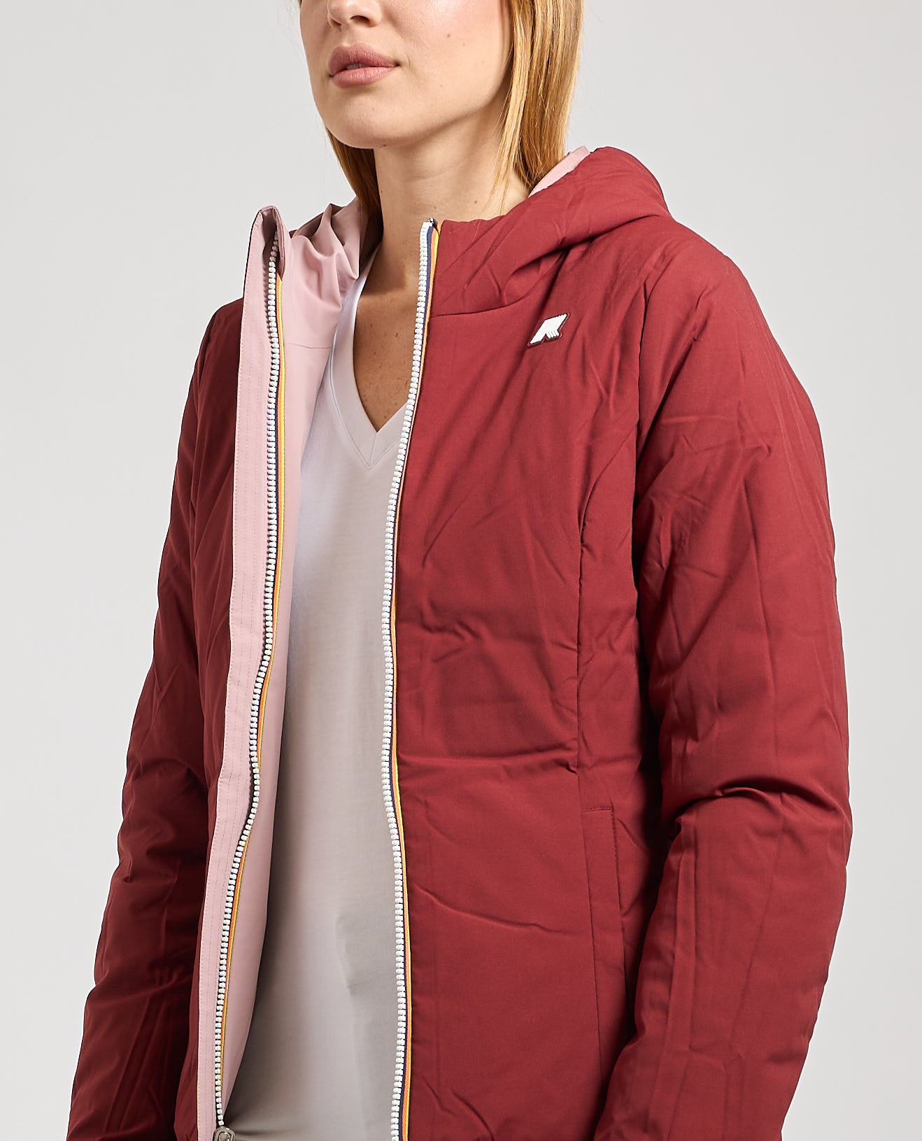 K-WAY Giubbotto donna corto reversibile LILY ST WARM DOUBLE