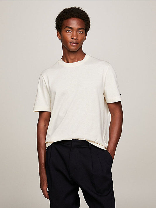 TOMMY HILFIGER T-Shirt girocollo in cotone mercerizzato regular fit