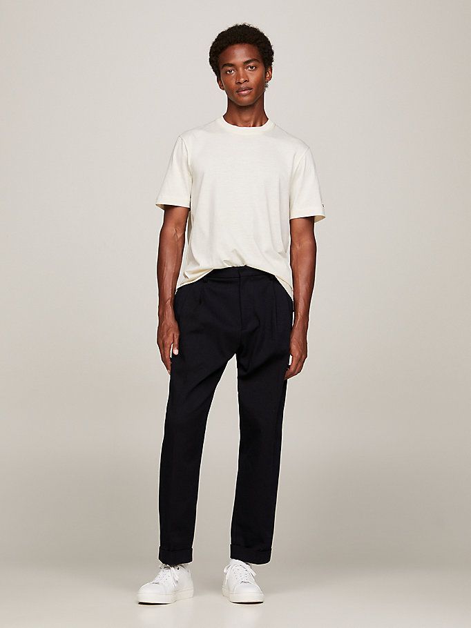 TOMMY HILFIGER T-Shirt girocollo in cotone mercerizzato regular fit