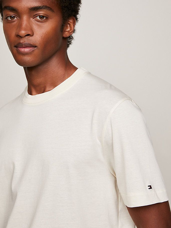 TOMMY HILFIGER T-Shirt girocollo in cotone mercerizzato regular fit