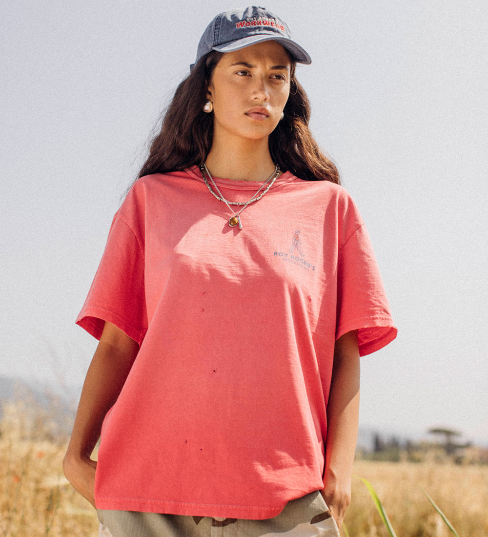 ROY ROGER'S Cappello unisex da baseball con visiera in gabardina lavata