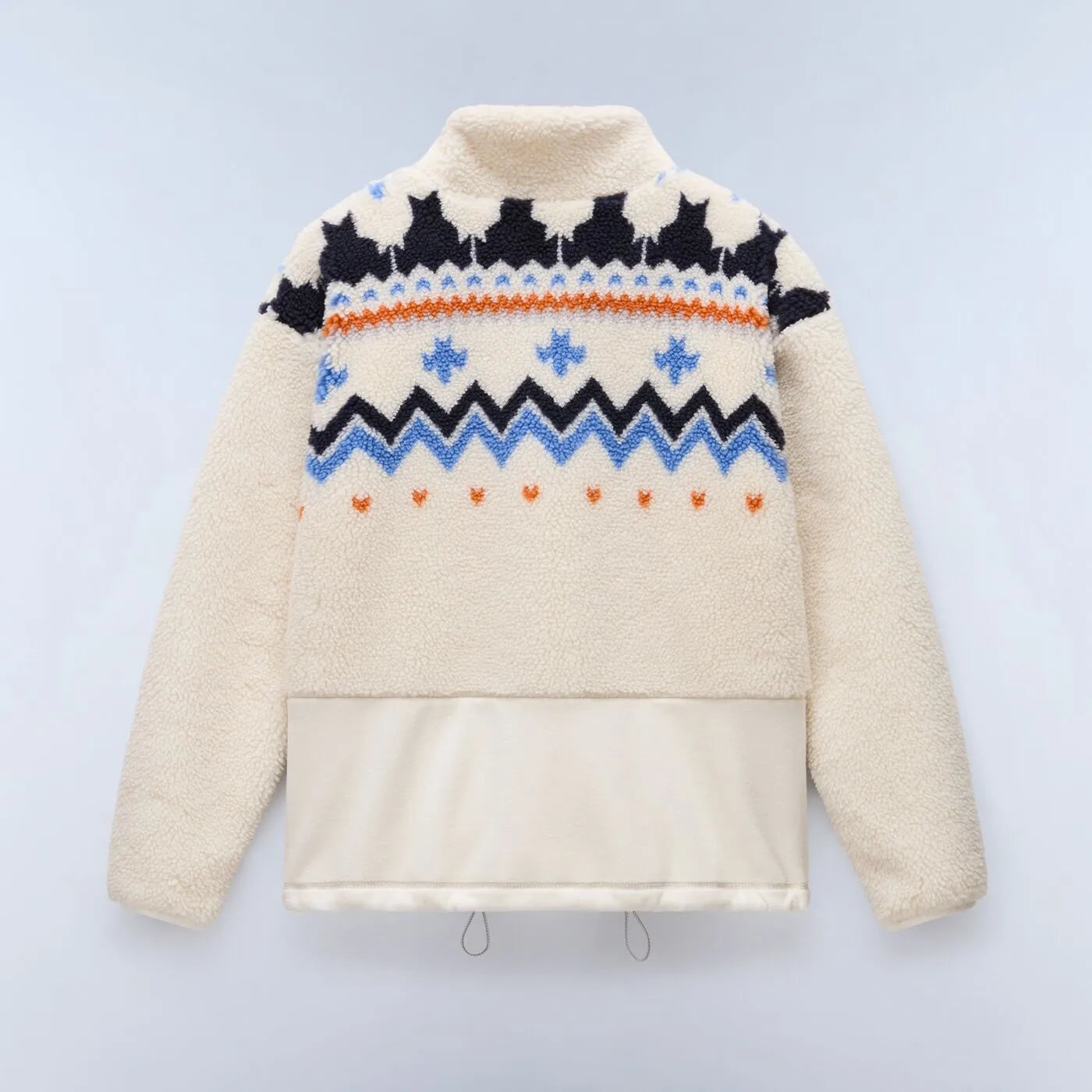 NAPAPIJRI Giubbotto felpa in pile con fantasia jacquard T-ANSEI FZ W