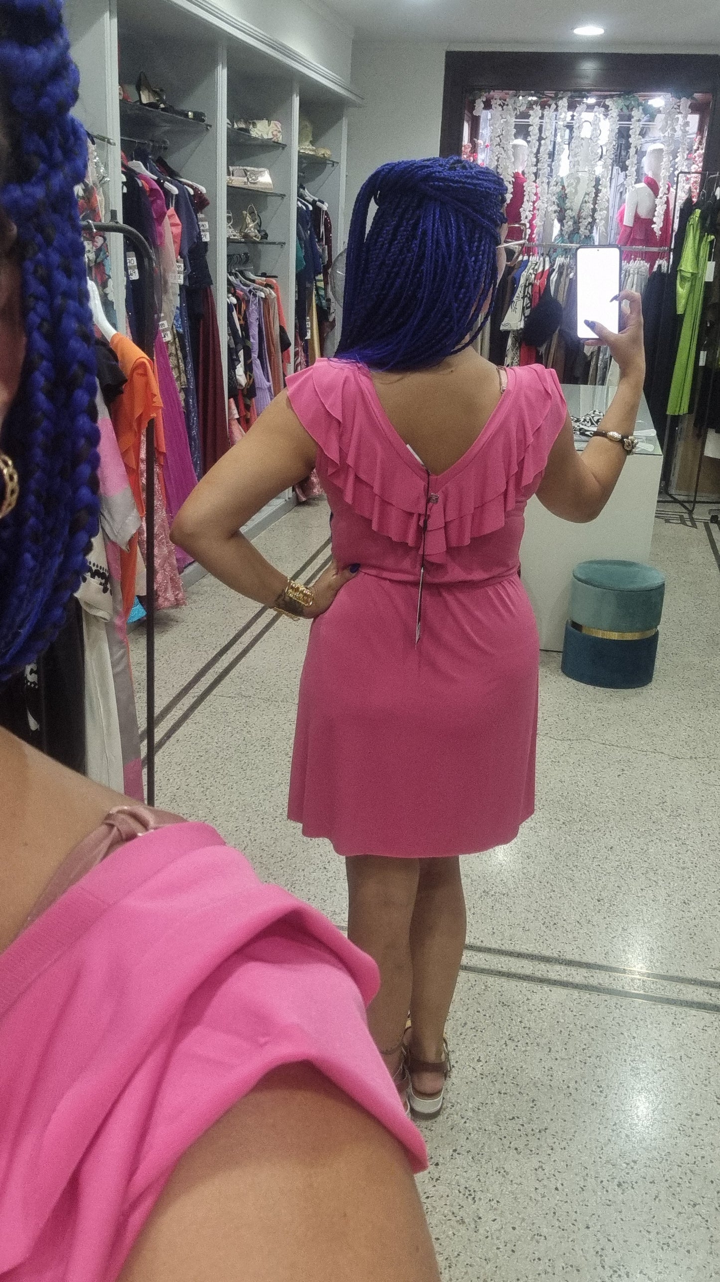 MARKUP Abito corto in jersey con cinta