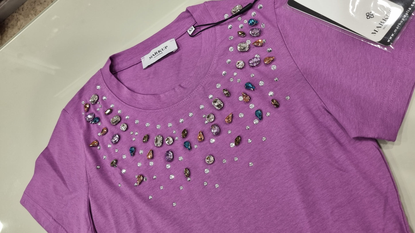 MARKUP T-shirt castoni colorati