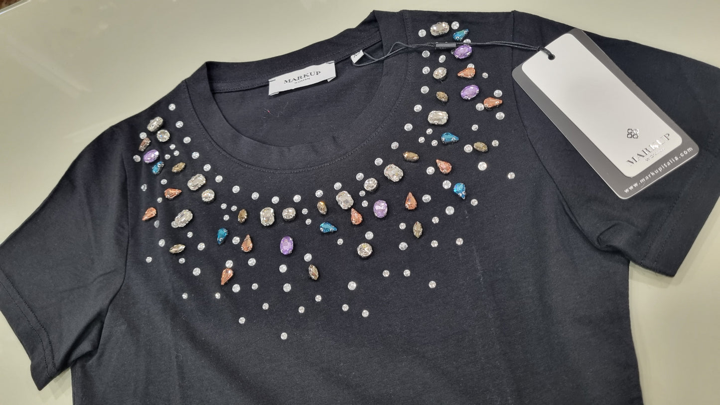 MARKUP T-shirt castoni colorati