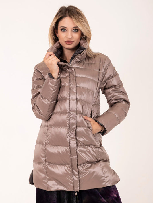 PEOPLE OF SHIUBUYA Cappottino media lunghezza reversibile sabbia/grigio