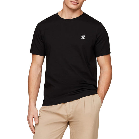 TOMMY HILFIGER T-Shirt maniche corte girocollo con monogramma ricamato