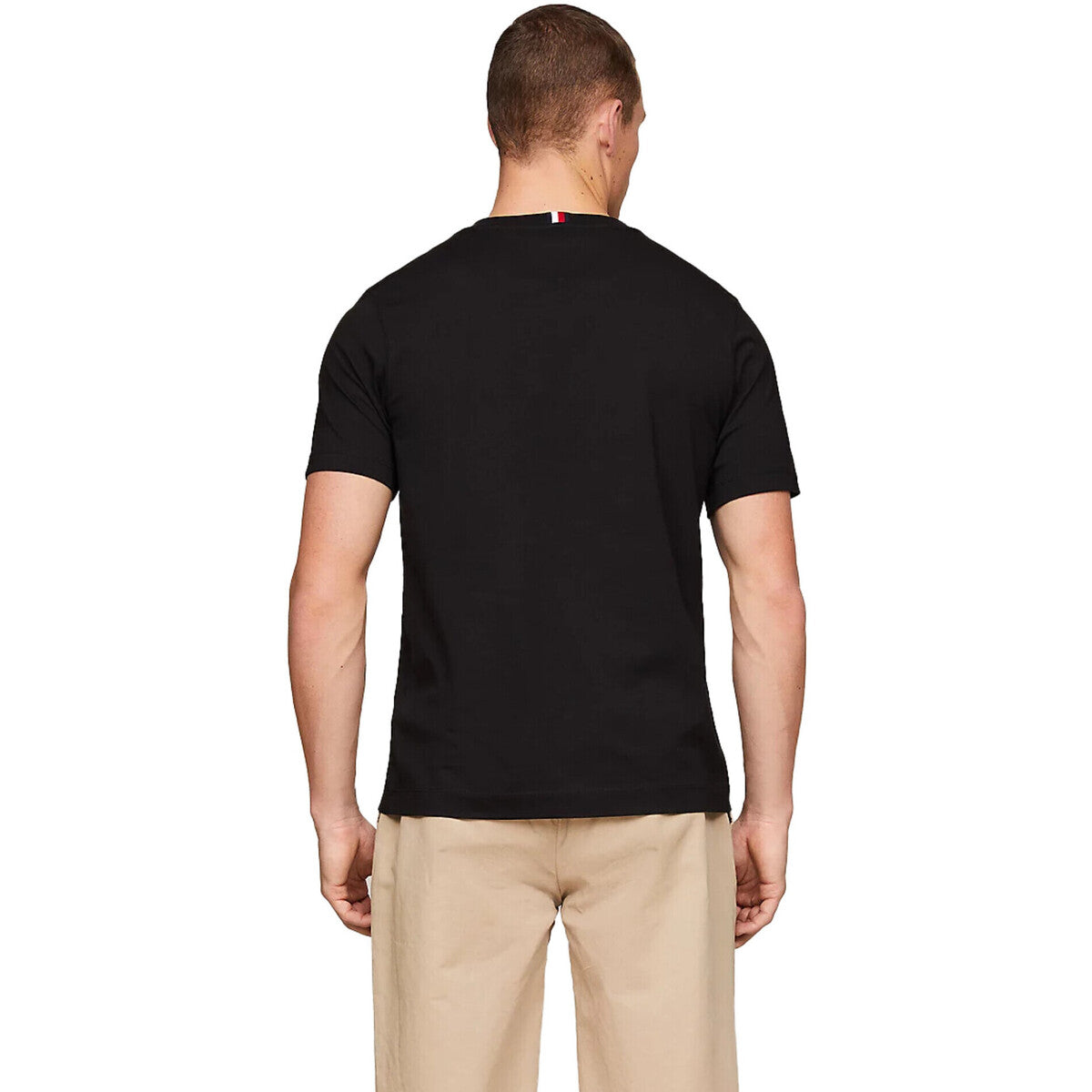 TOMMY HILFIGER T-Shirt maniche corte girocollo con monogramma ricamato