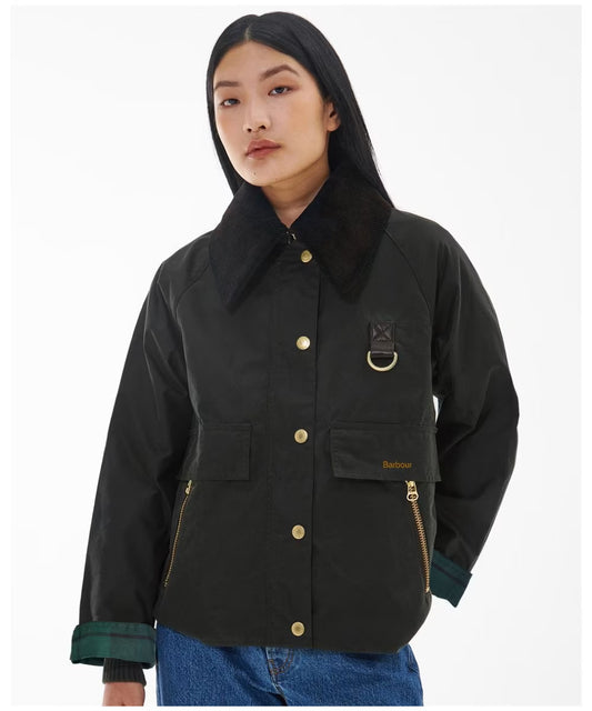BARBOUR Giubbotto a trapezio CATTON WAX