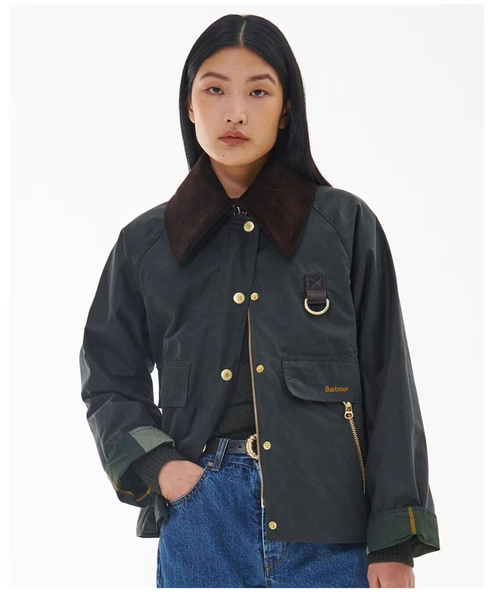 BARBOUR Giubbotto a trapezio CATTON WAX