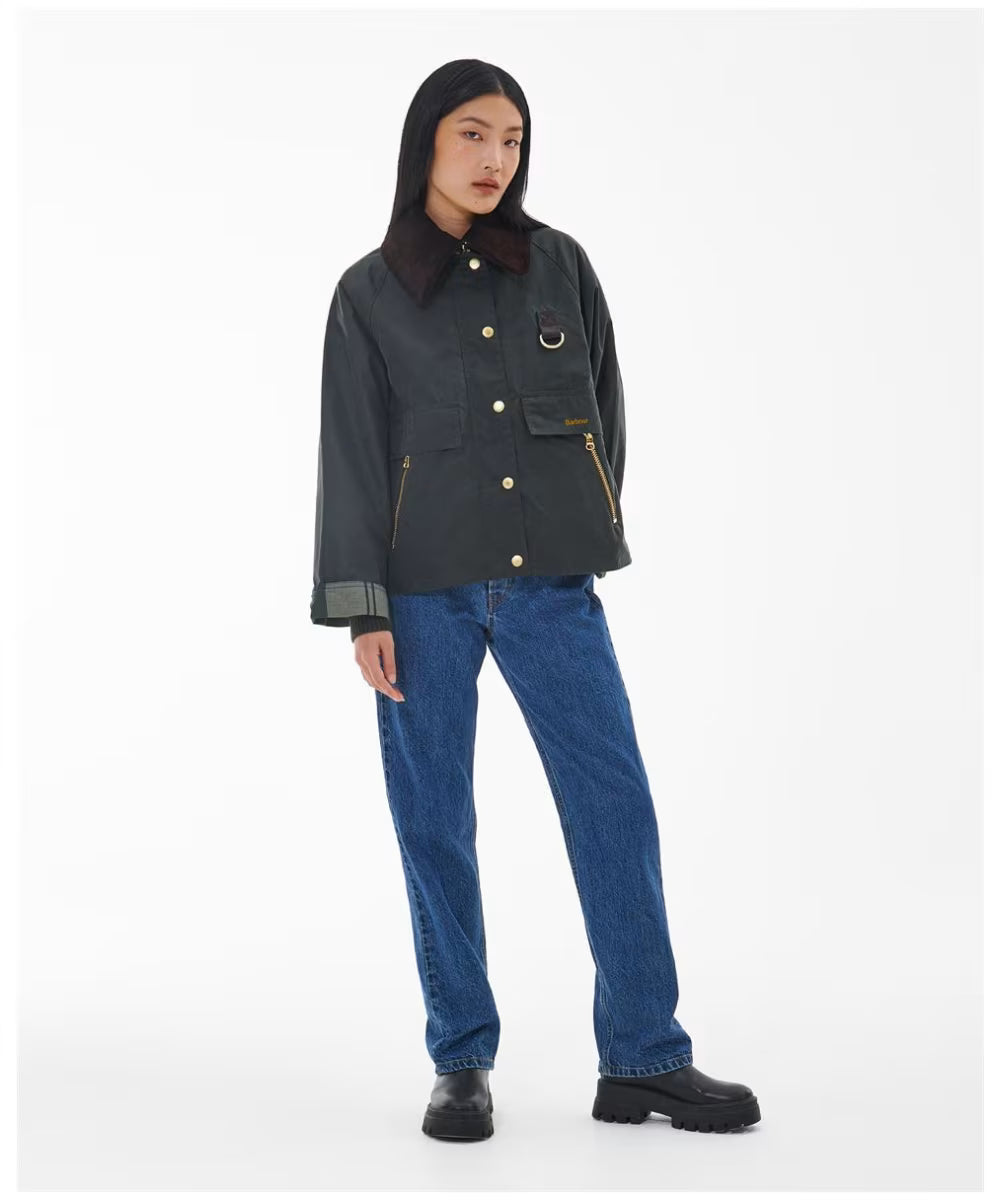 BARBOUR Giubbotto a trapezio CATTON WAX