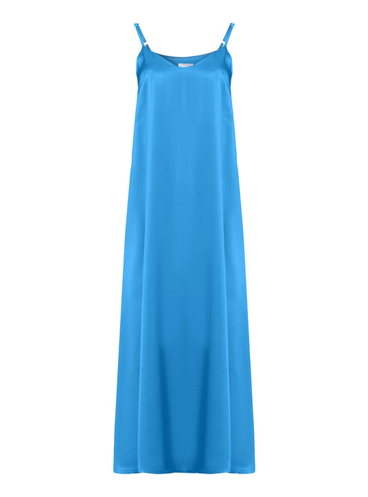 ANONYME DESIGNERS Abito lungo in viscosa tinta unita celeste