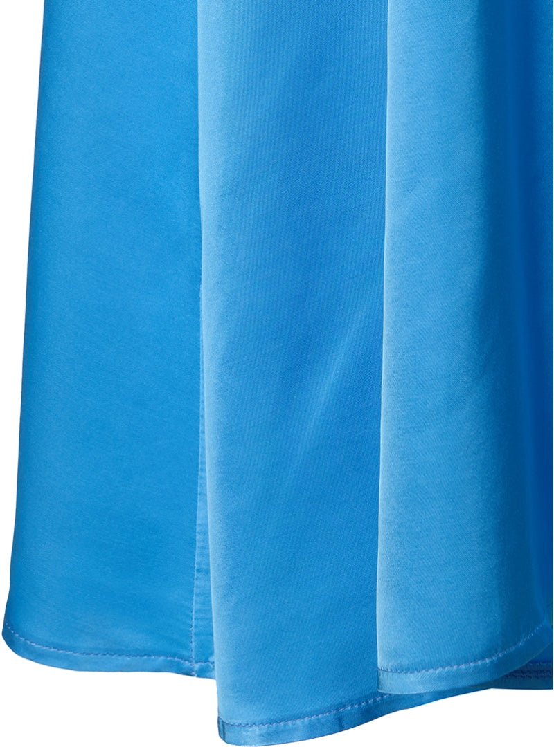 ANONYME DESIGNERS Abito lungo in viscosa tinta unita celeste