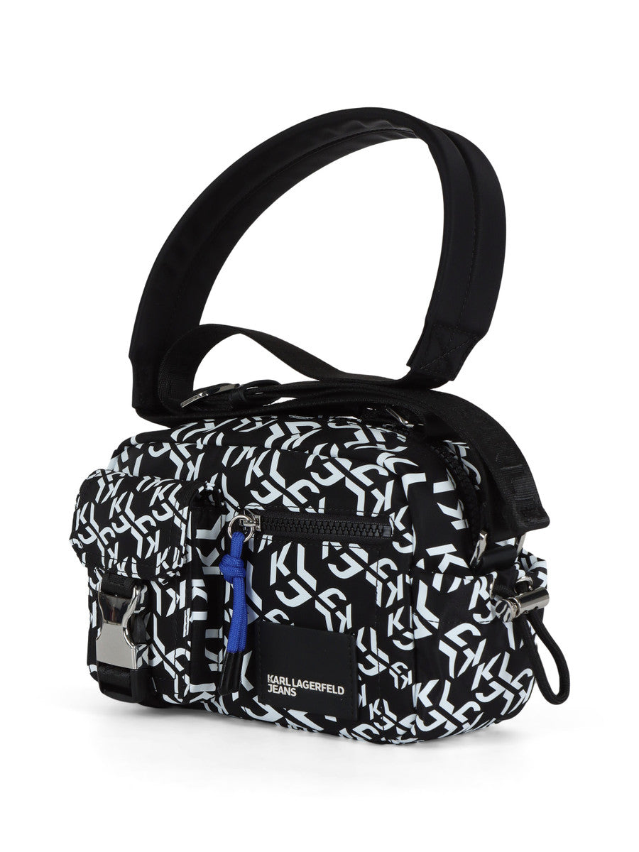 KARL LAGERFELD Borsa a spalla street nylon stampa monogram