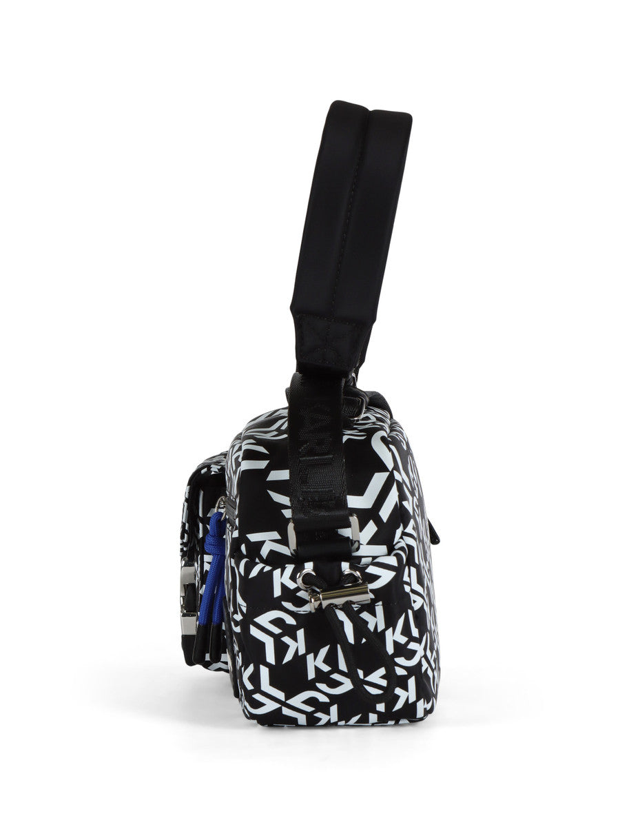KARL LAGERFELD Borsa a spalla street nylon stampa monogram