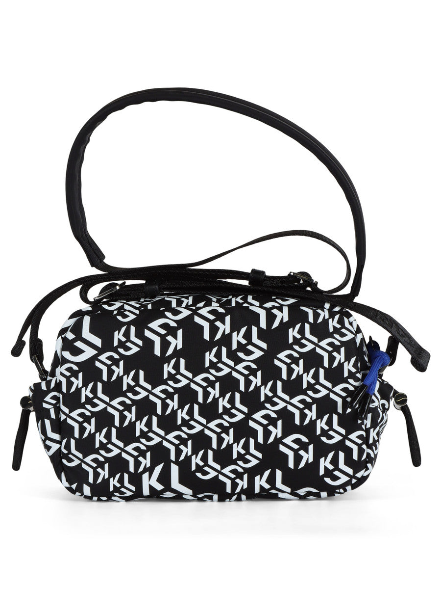 KARL LAGERFELD Borsa a spalla street nylon stampa monogram