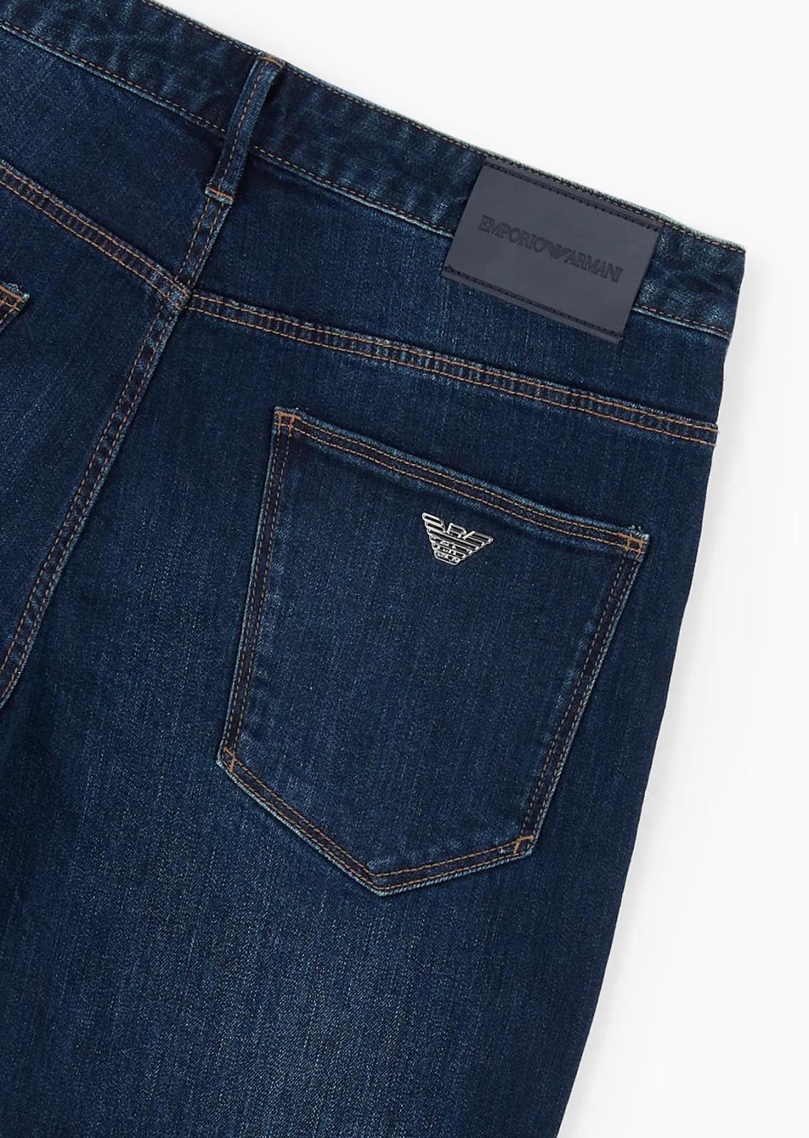 EMPORIO ARMANI Jeans elasticizzato scuro gamba slim vita media