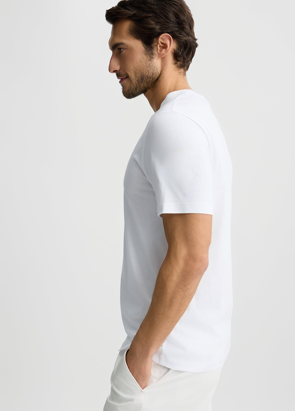 LIU JO T-Shirt uomo maniche corte girocollo bianca con stampa bandana frontale