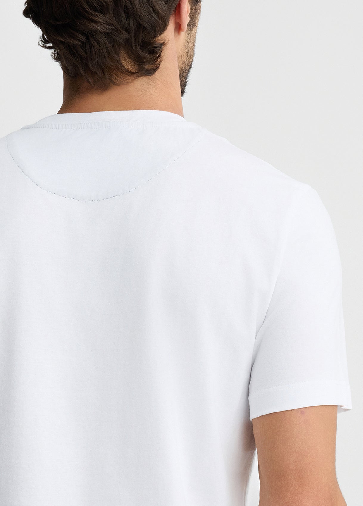 LIU JO T-Shirt uomo maniche corte girocollo bianca con stampa bandana frontale