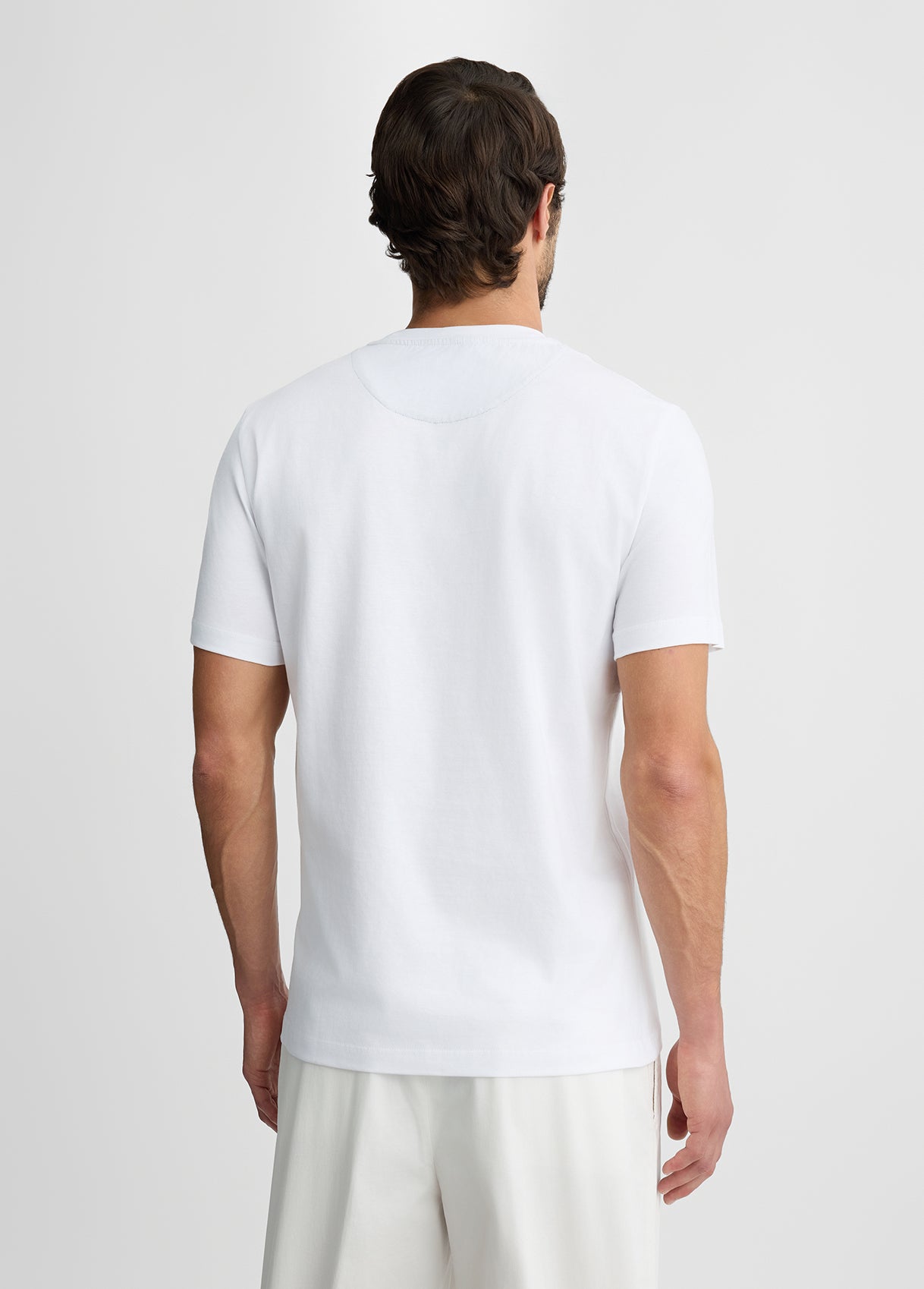 LIU JO T-Shirt uomo maniche corte girocollo bianca con stampa bandana frontale