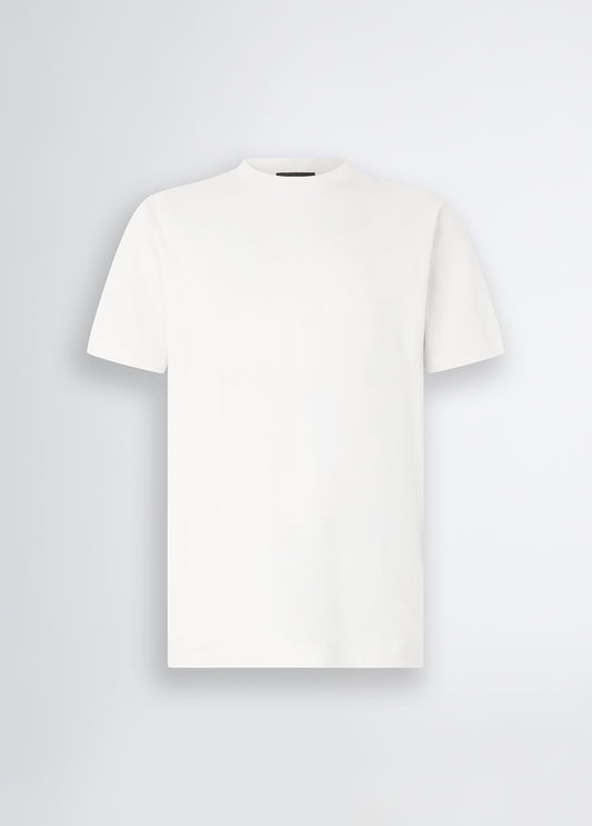 LIIU JO T-Shirt uomo maniche corte girocollo con logo piccolo gommato tono su tono