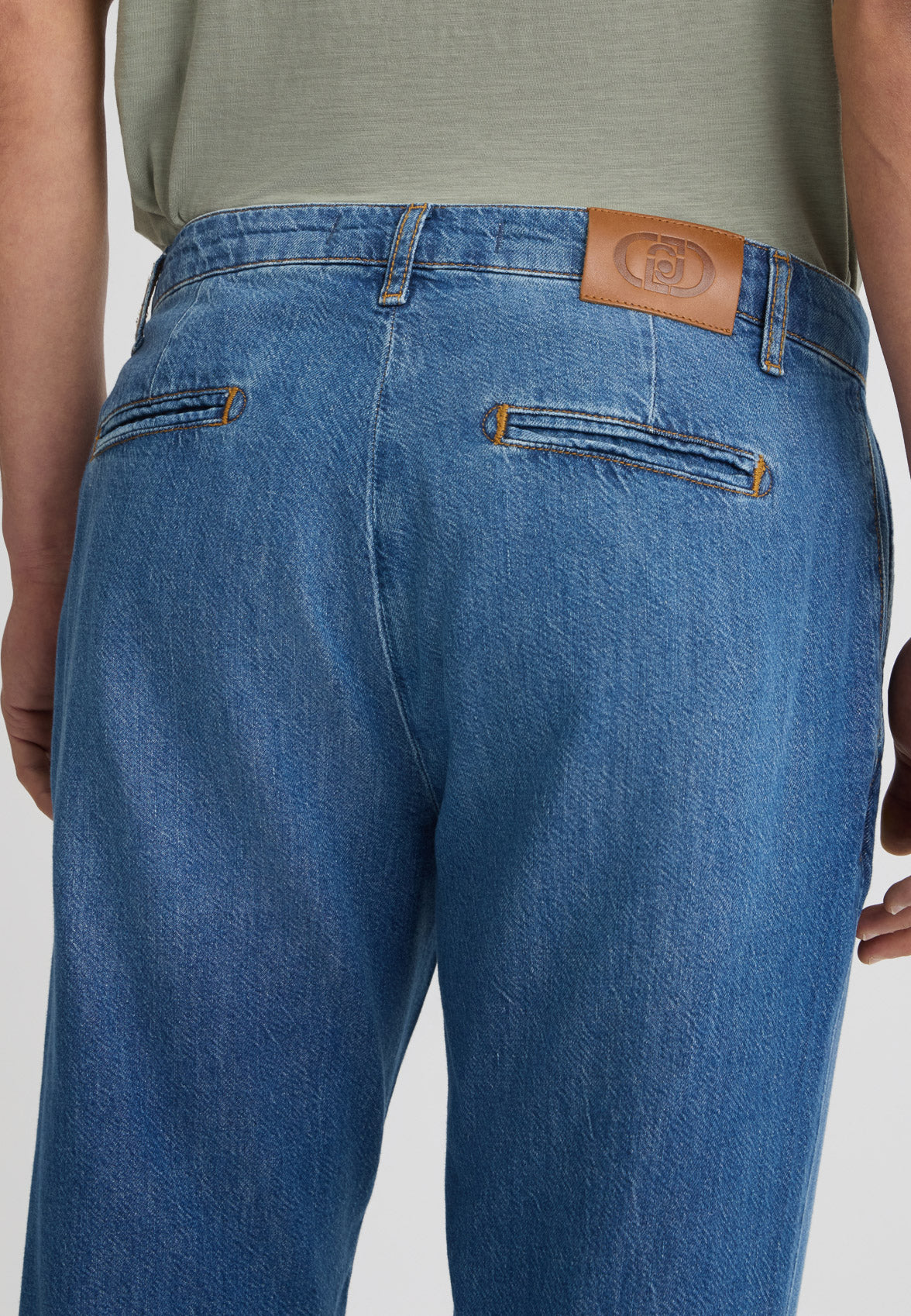 LIU JO Jeans da uomo tasca in piedi chino slim fit lavaggio medio gamba morbida THOMAS