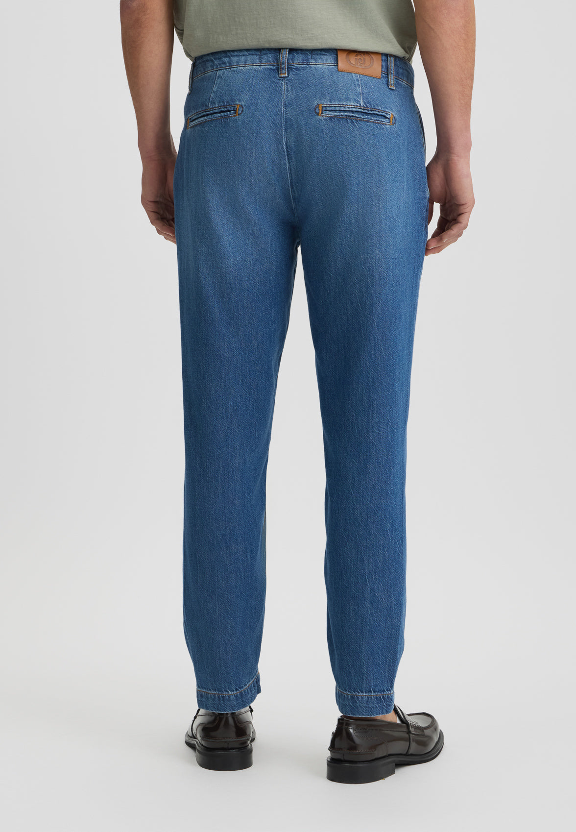 LIU JO Jeans da uomo tasca in piedi chino slim fit lavaggio medio gamba morbida THOMAS