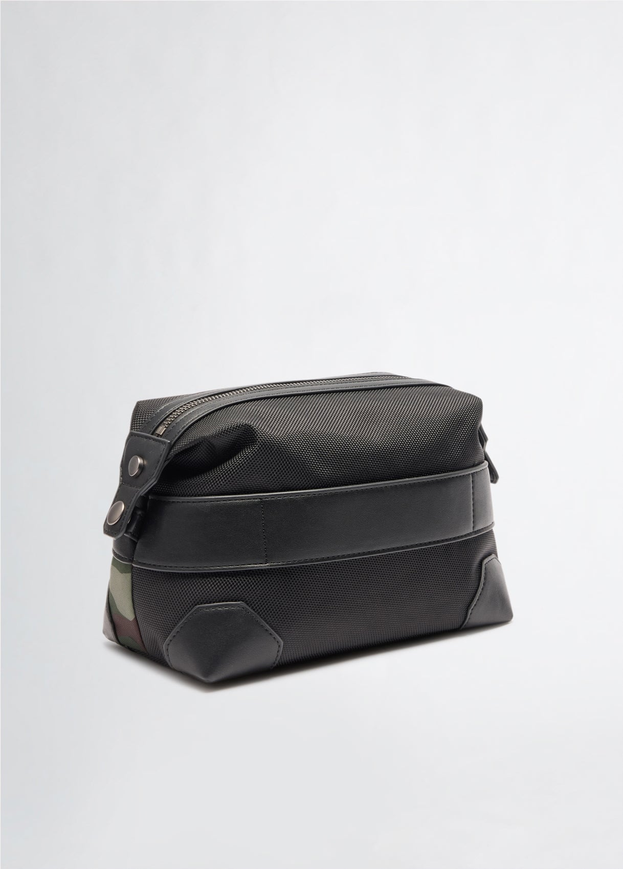 LIU JO Pochette beauty camouflage con inserti gialli
