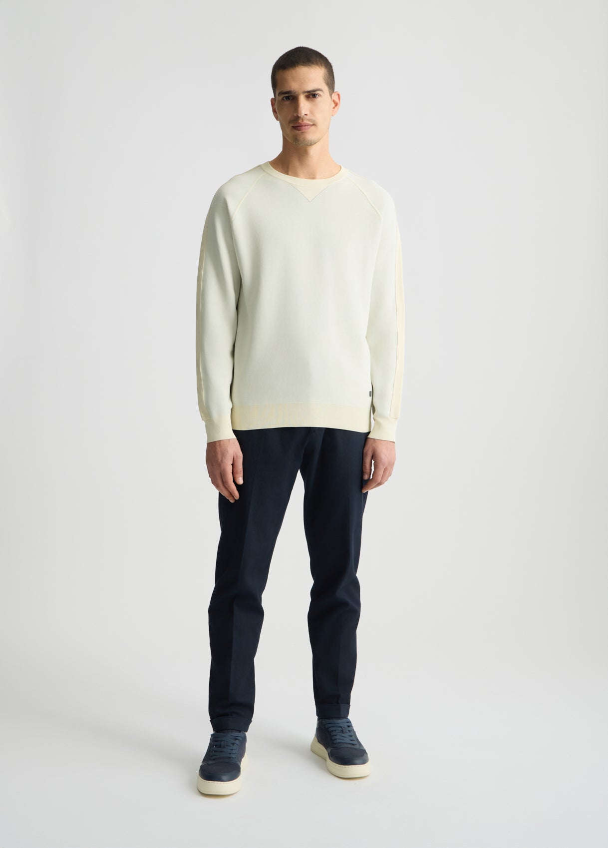 LIU JO Pantaloni chino uomo in tessuto rescato diagonale