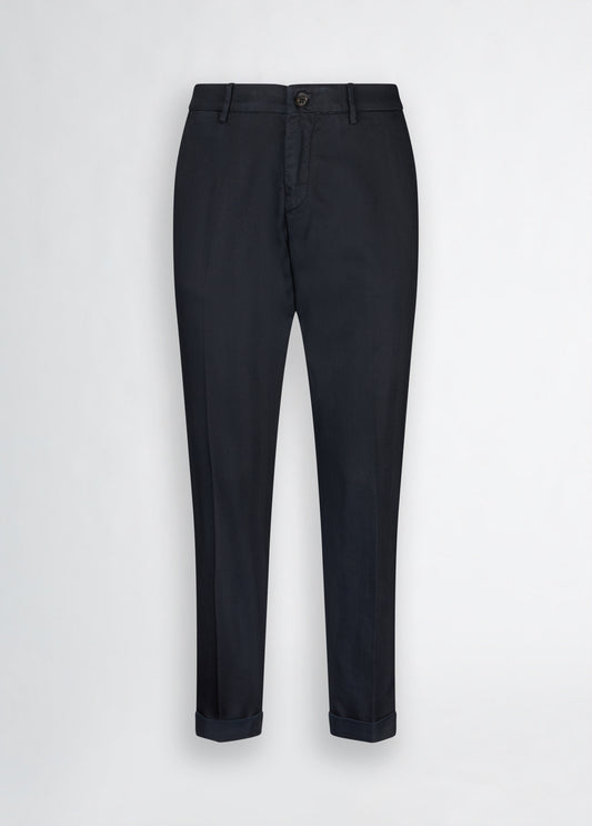 LIU JO Pantaloni chino uomo in tessuto rescato diagonale