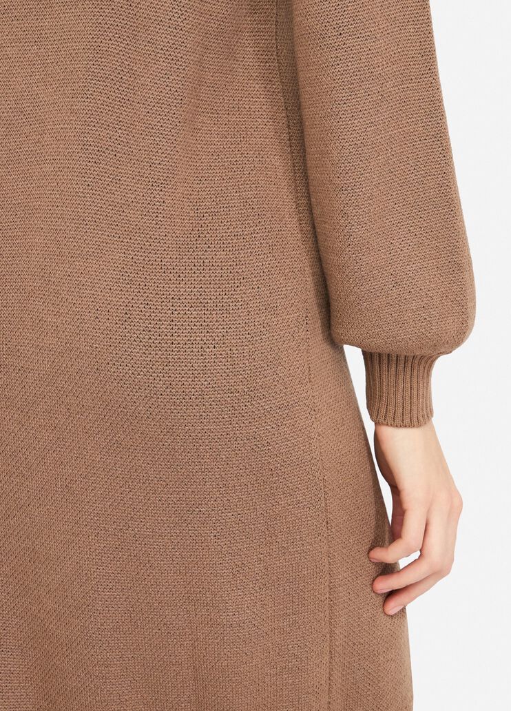 LIU JO Abito in maglia collo alto fantasia jacquard
