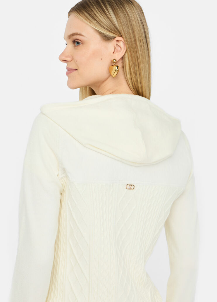 LIU JO Maglia cardigan con zip bitessuto