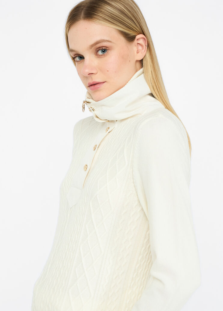 LIU JO Maglia dolcevita con doppio collo in bitessuto
