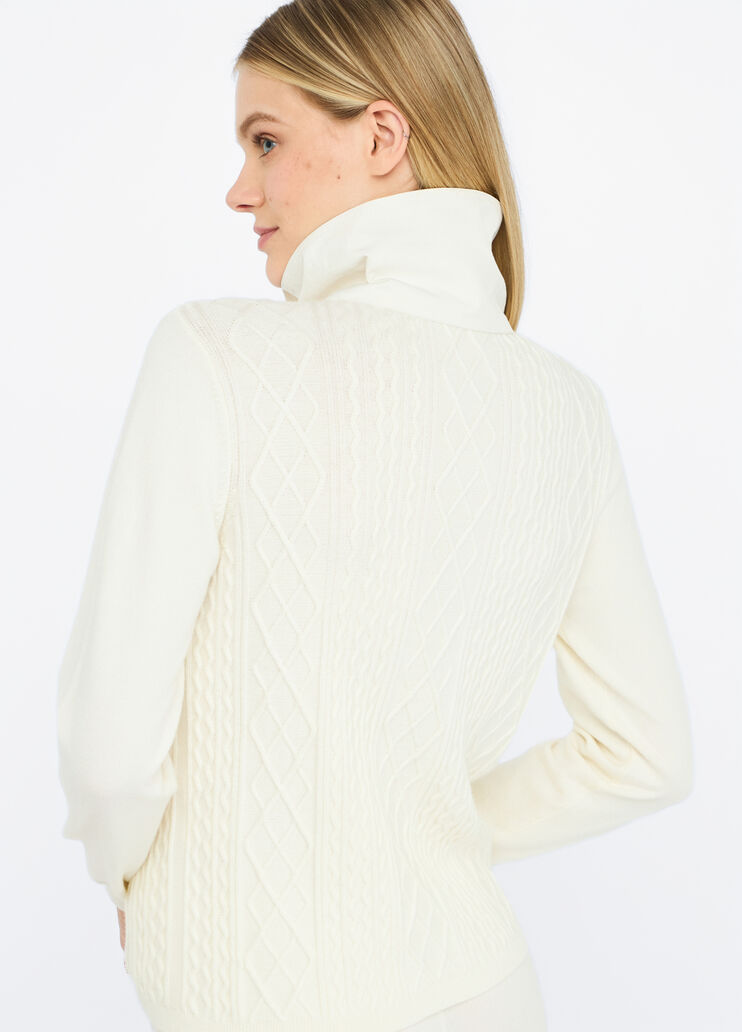 LIU JO Maglia dolcevita con doppio collo in bitessuto