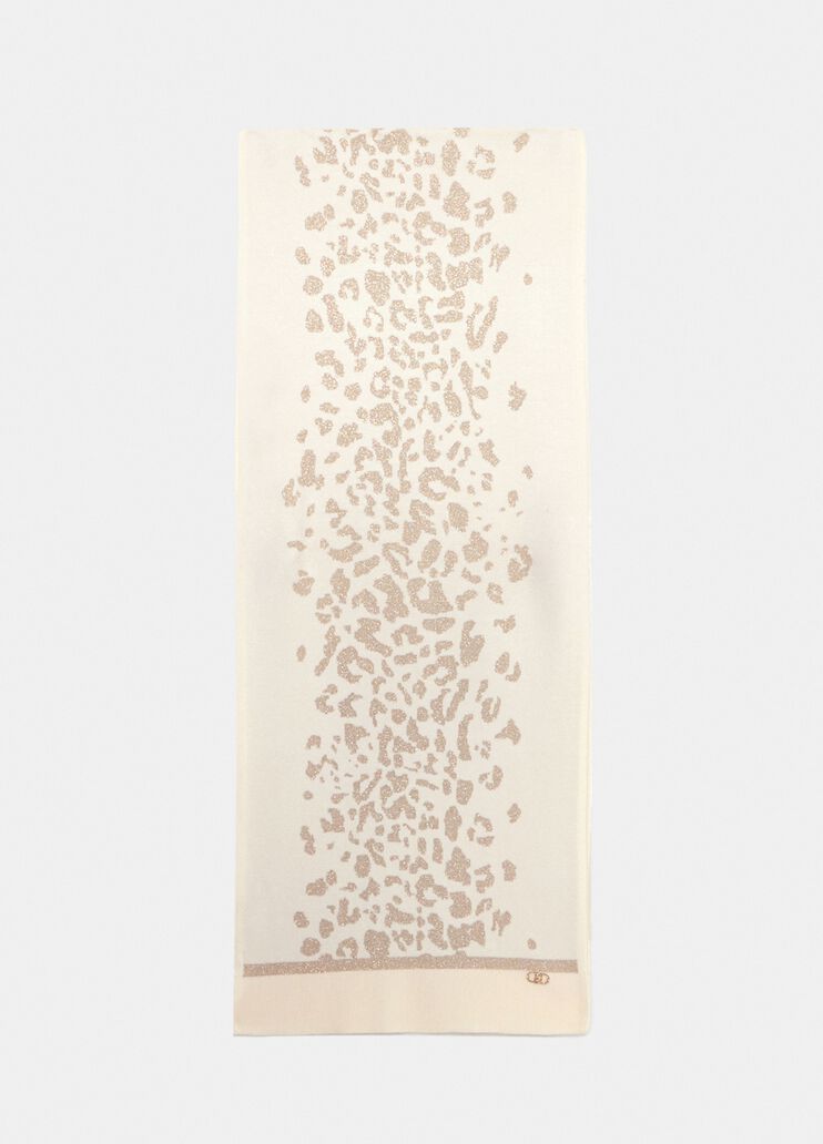 LIU JO Sciarpa in maglia fantasia jacquard animalier