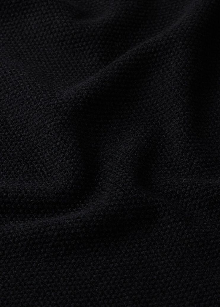 LIU JO Sciarpa in maglia con logo in contrasto e perle
