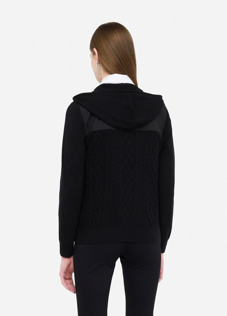 LIU JO Maglia cardigan con zip bitessuto