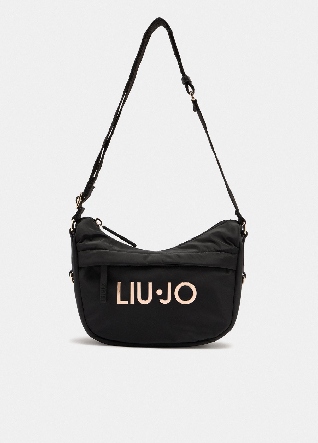 LIU JO Borsa a tracolla in nylon con logo metallico TF5081