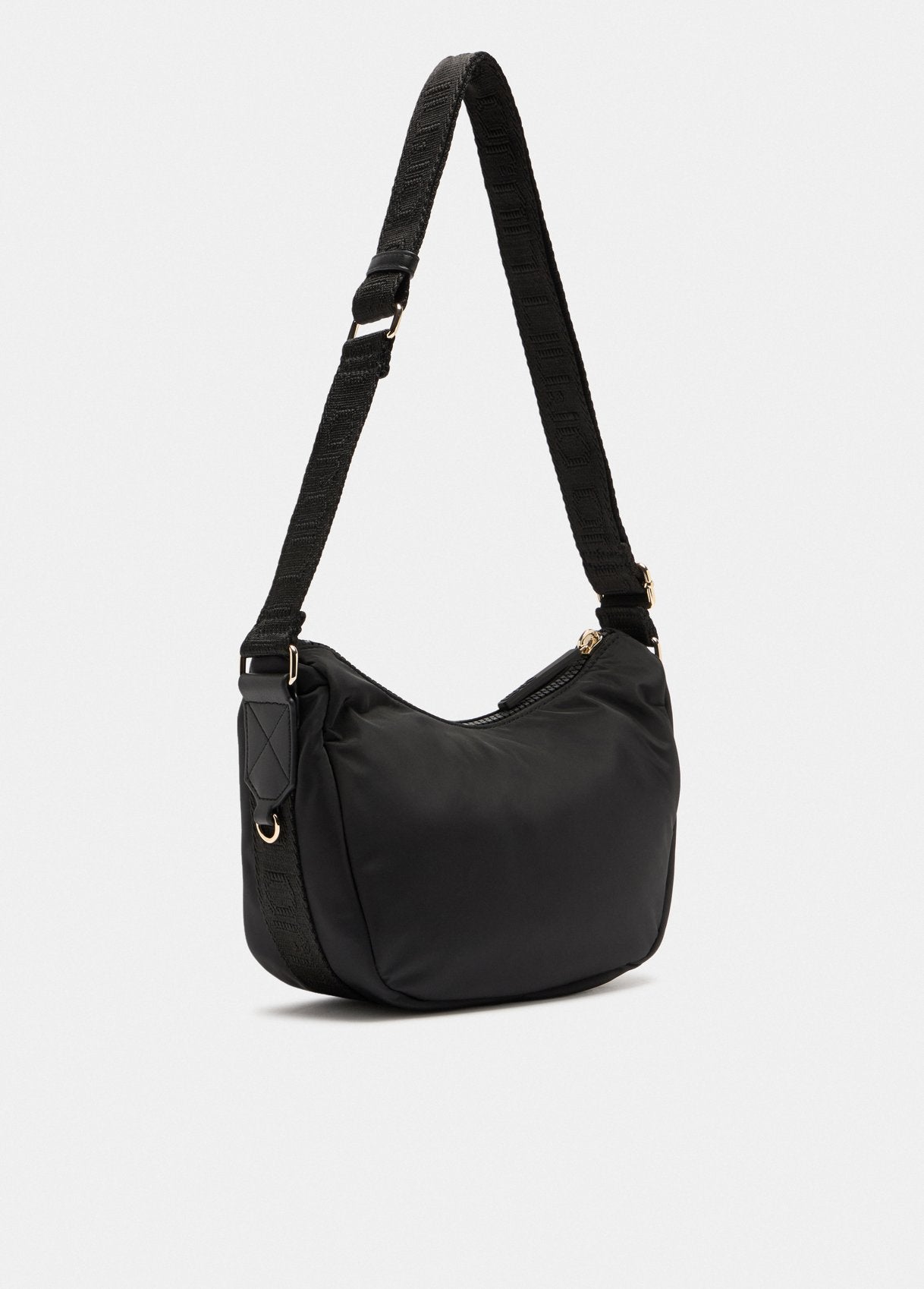 LIU JO Borsa a tracolla in nylon con logo metallico TF5081