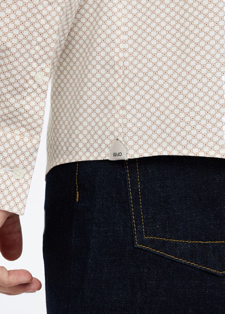 LIU JO Camicia in microfantasia geometrica