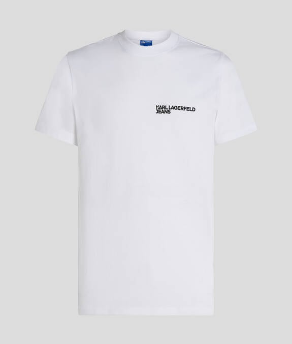 KARL LAGERFELD T-Shirt girocollo maniche corte slim con logo laterale