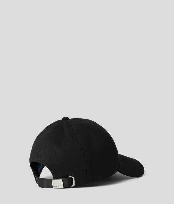 KARL LAGERFELD Cappello da baseball con visiera e patch frontale