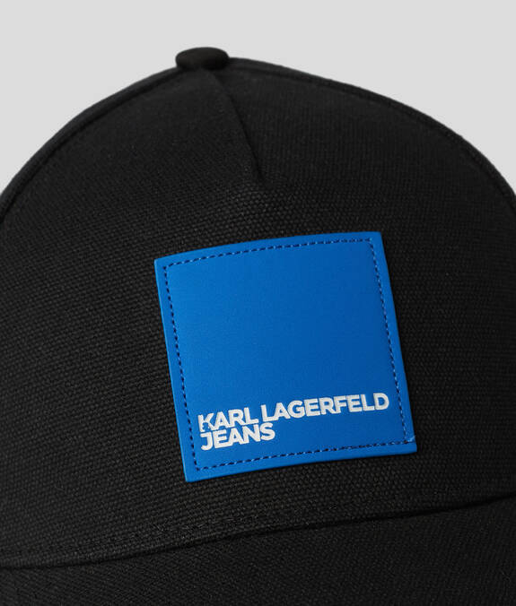 KARL LAGERFELD Cappello da baseball con visiera e patch frontale
