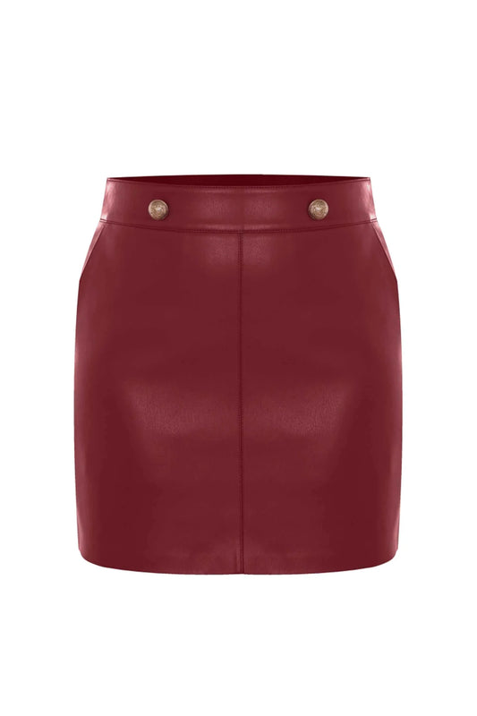 KOCCA Gonna corta in ecopelle MARIAELISA