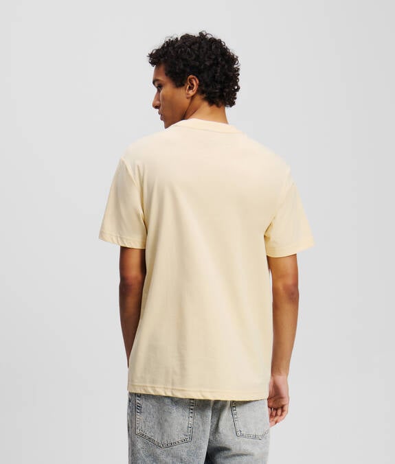 KARL LAGERFELD T-Shirt girocollo maniche corte con monogramma sul petto