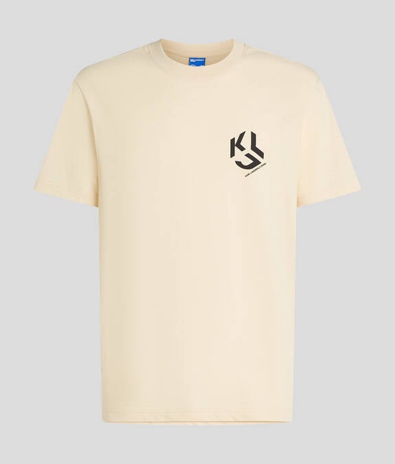 KARL LAGERFELD T-Shirt girocollo maniche corte con monogramma sul petto