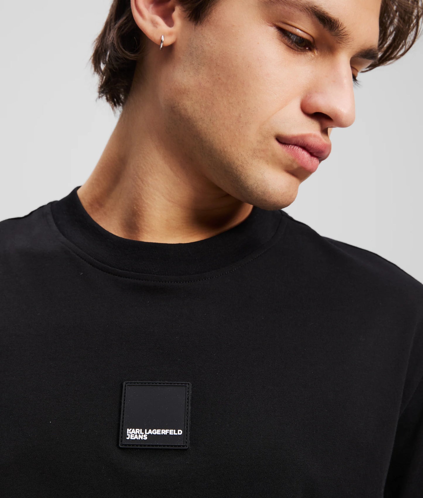 KARL LAGERFELD JEANS T-Shirt girocollo uomo con stampa posteriore
