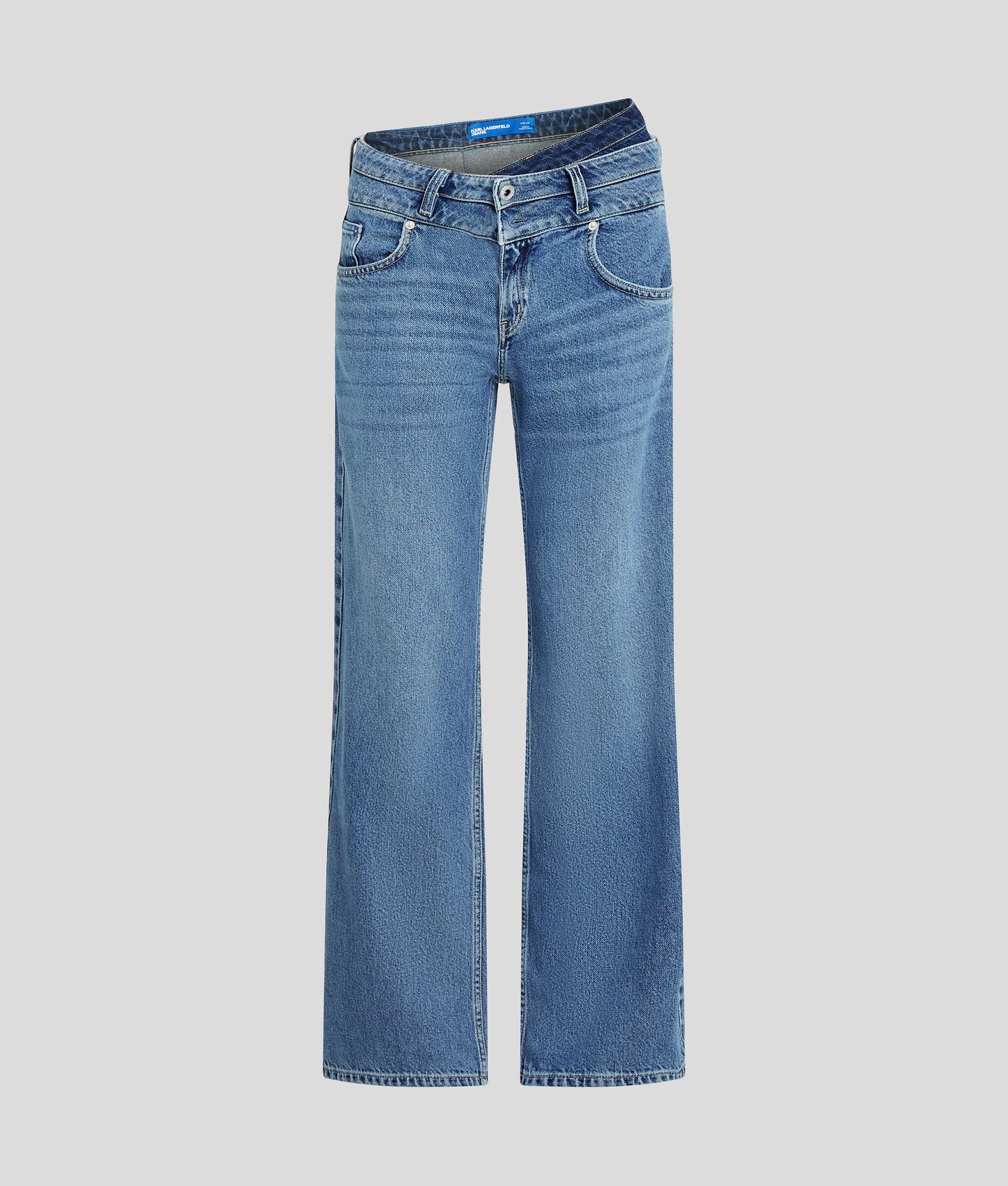 KARL LAGERFELD JEANS Denim ampi a vita doppia