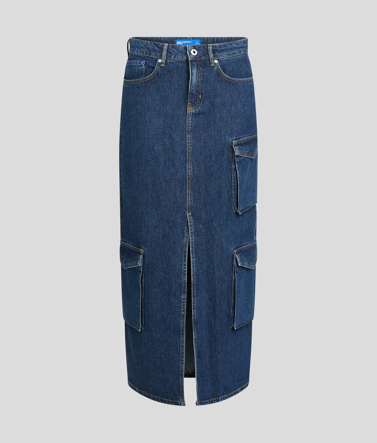 KARL LAGERFELD JEANS Maxi gonna in denim utility